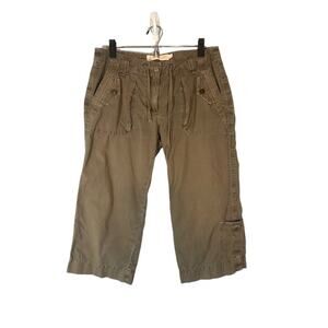 J. Crew Beige City Fit Broken-In Chino Capri Cropped Cotton Pants Women Sz 8